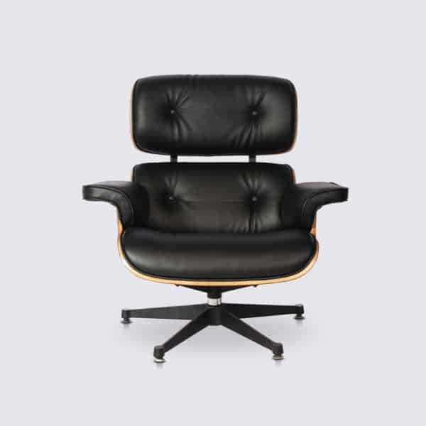 meilleure copie fauteuil lounge eams replica lounge chair eames et ottoman en cuir noir et bois de palissandre fauteuil pivotant salon