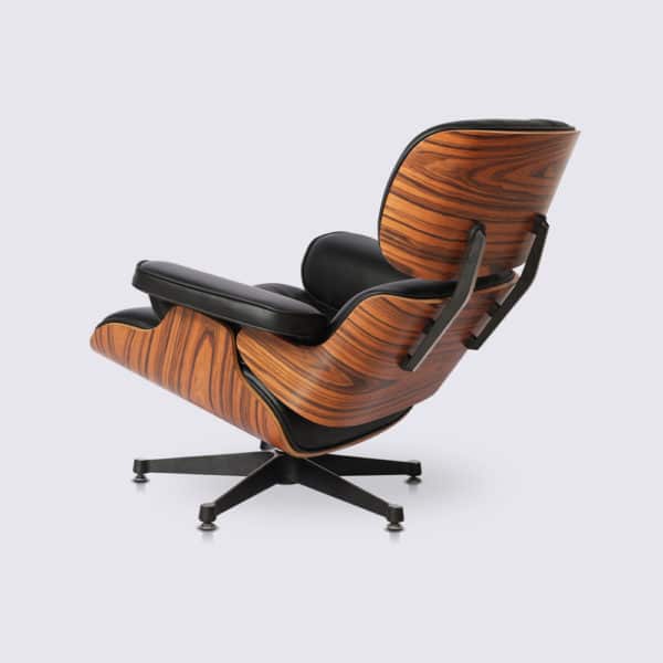 meilleure copie fauteuil lounge eams replica lounge chair eames et ottoman en cuir noir et bois de palissandre fauteuil pivotant