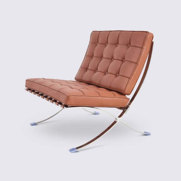 fauteuil barcelona réplique cuir blanc ottoman repose pieds pouf copie chaise barcelona knoll replica fauteuil lounge design