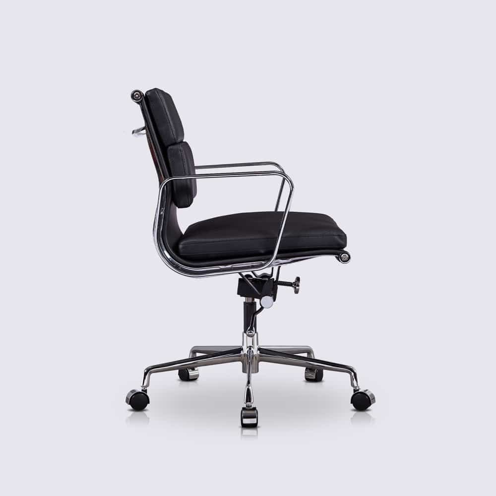 Eames inspiré dossier haut côtelé créateur exécutif cuir ordinateur chaise de bureau 