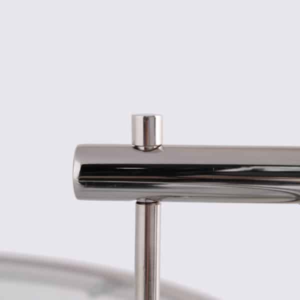 table d'appoint design petite console en acier chromé replica eileen gray