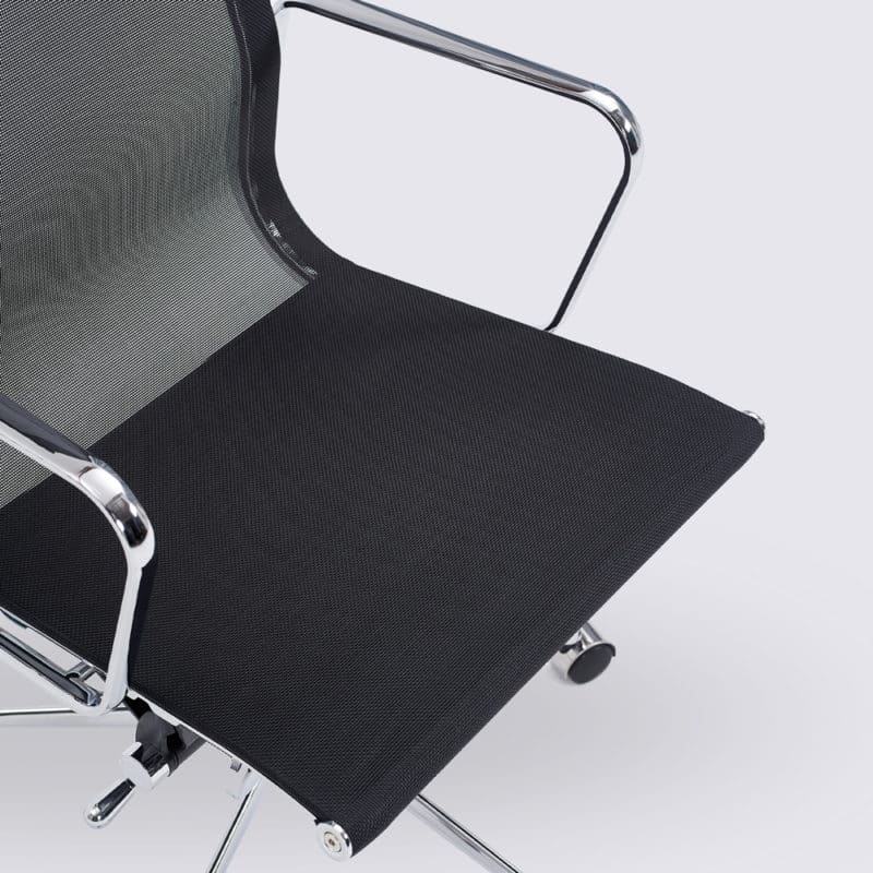 chaise de bureau design confortable ergonomique copie chaise eames ea119 mesh avec roulette